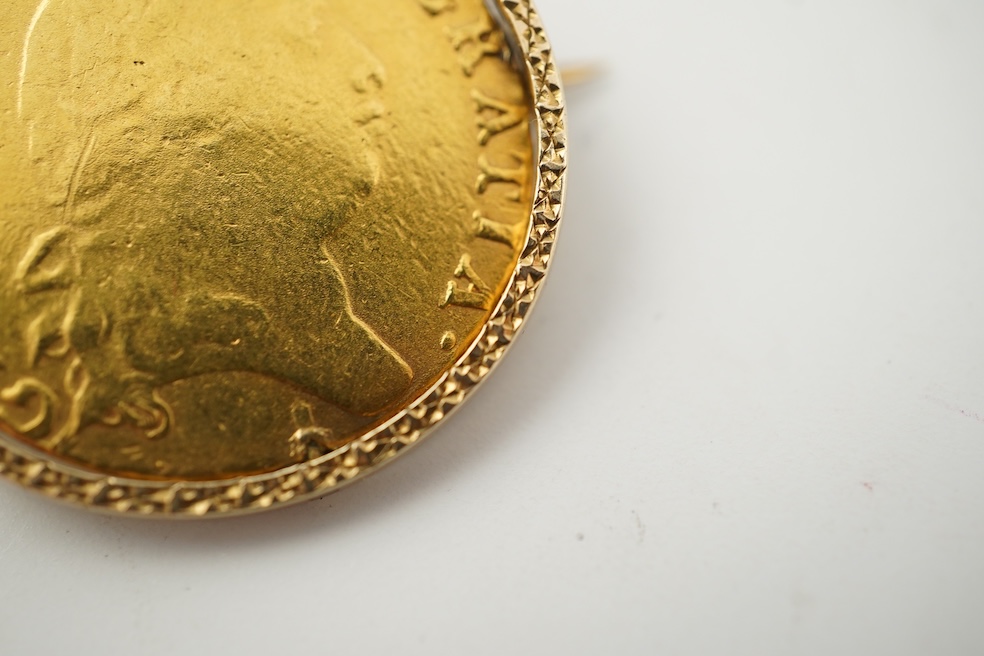 British gold coins, George III, gold guinea, 1794, in a swivel mount, plug at 12 o’clock position, otherwise good